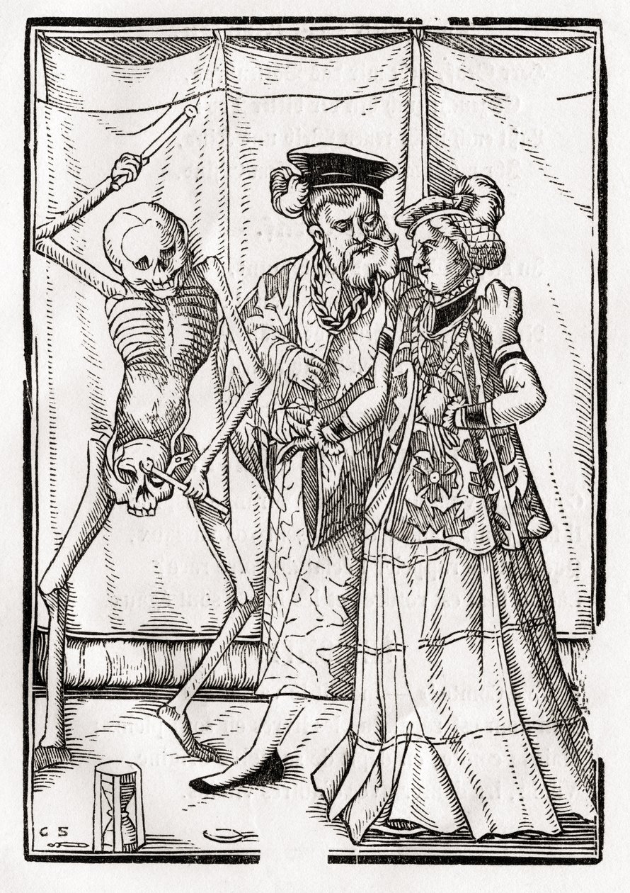 La Mort vient à la Duchesse, gravée par Georg Scharffenberg, de 
