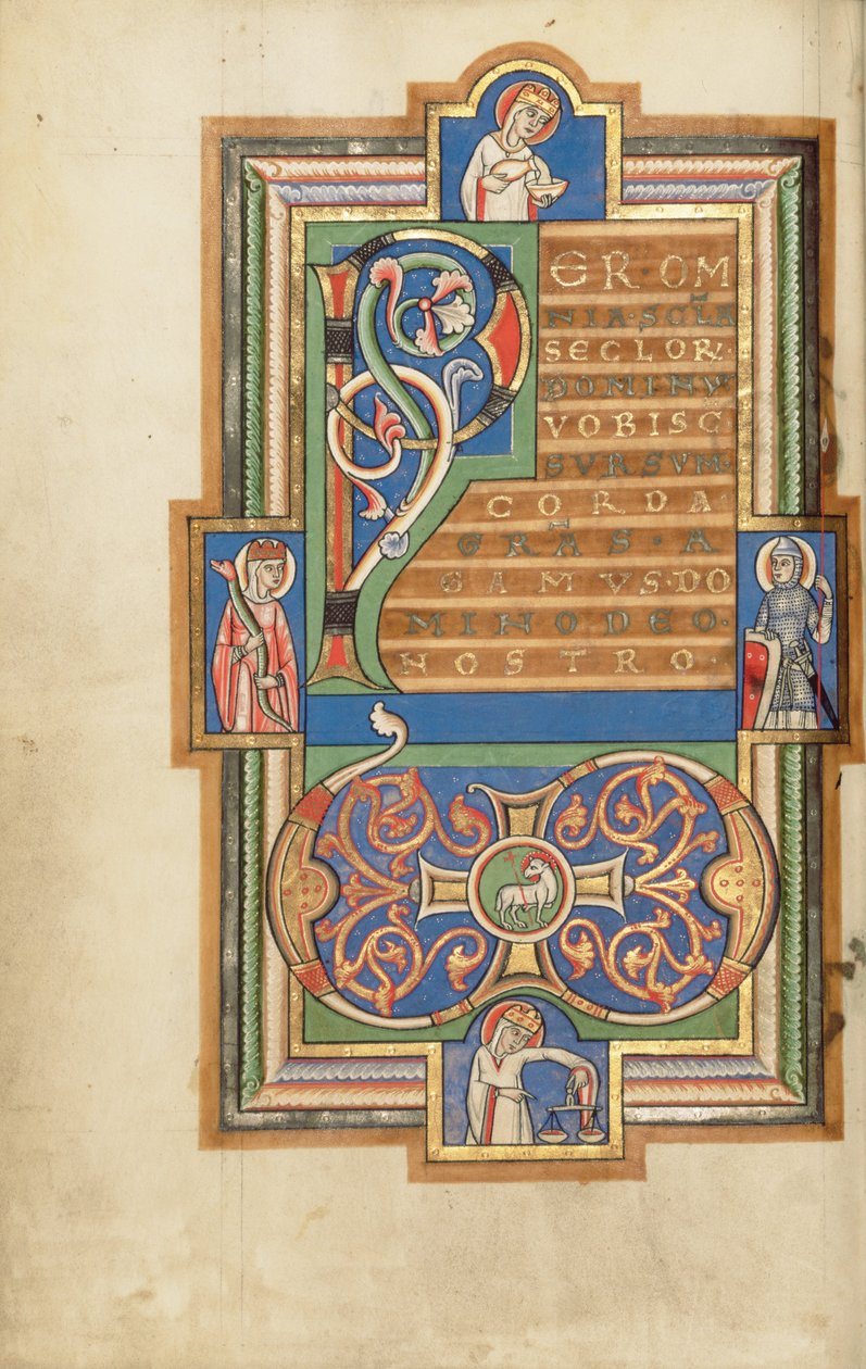 Page incipit décorée avec un monogramme VD - Unbekannt Unbekannt