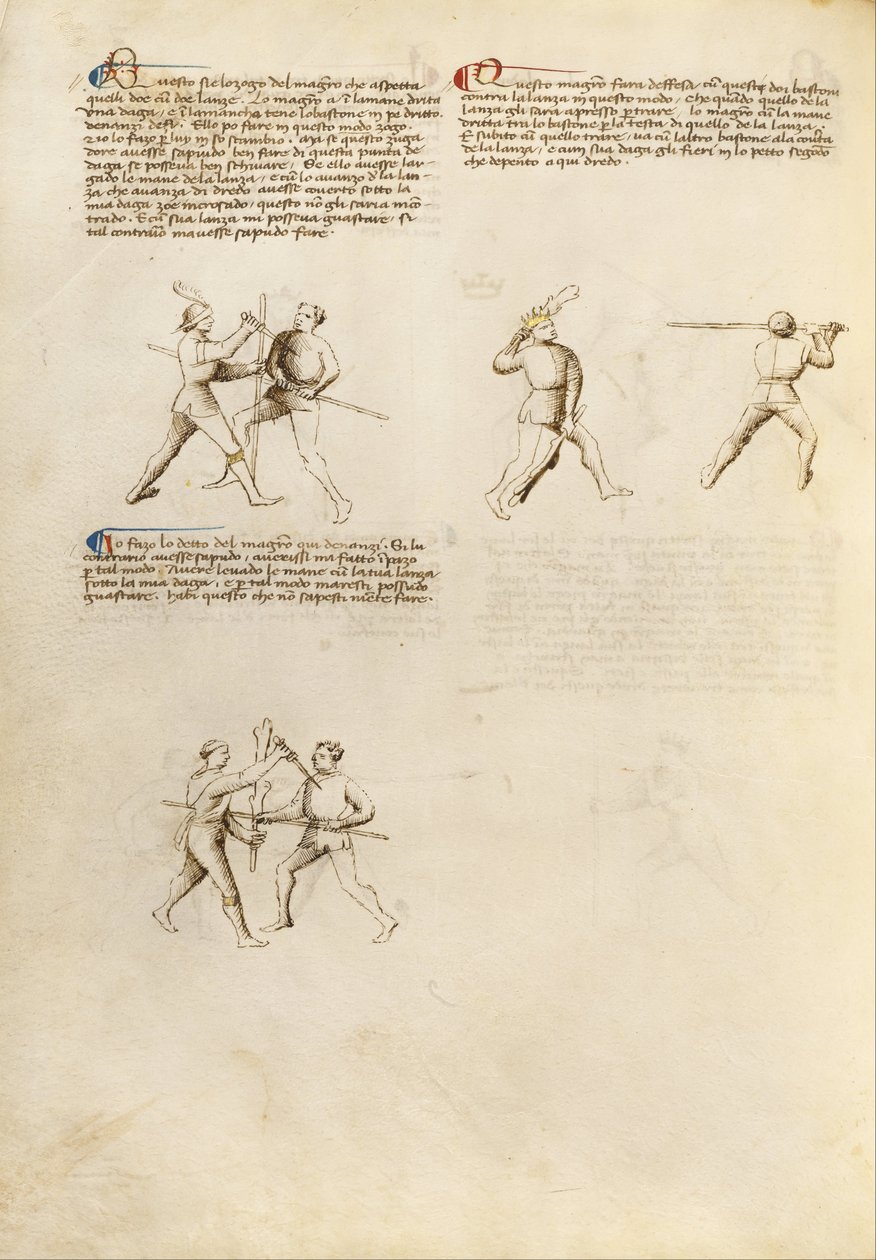 Combat avec poignard et bâton (Fiore dei Liberi) - Unbekannt Unbekannt
