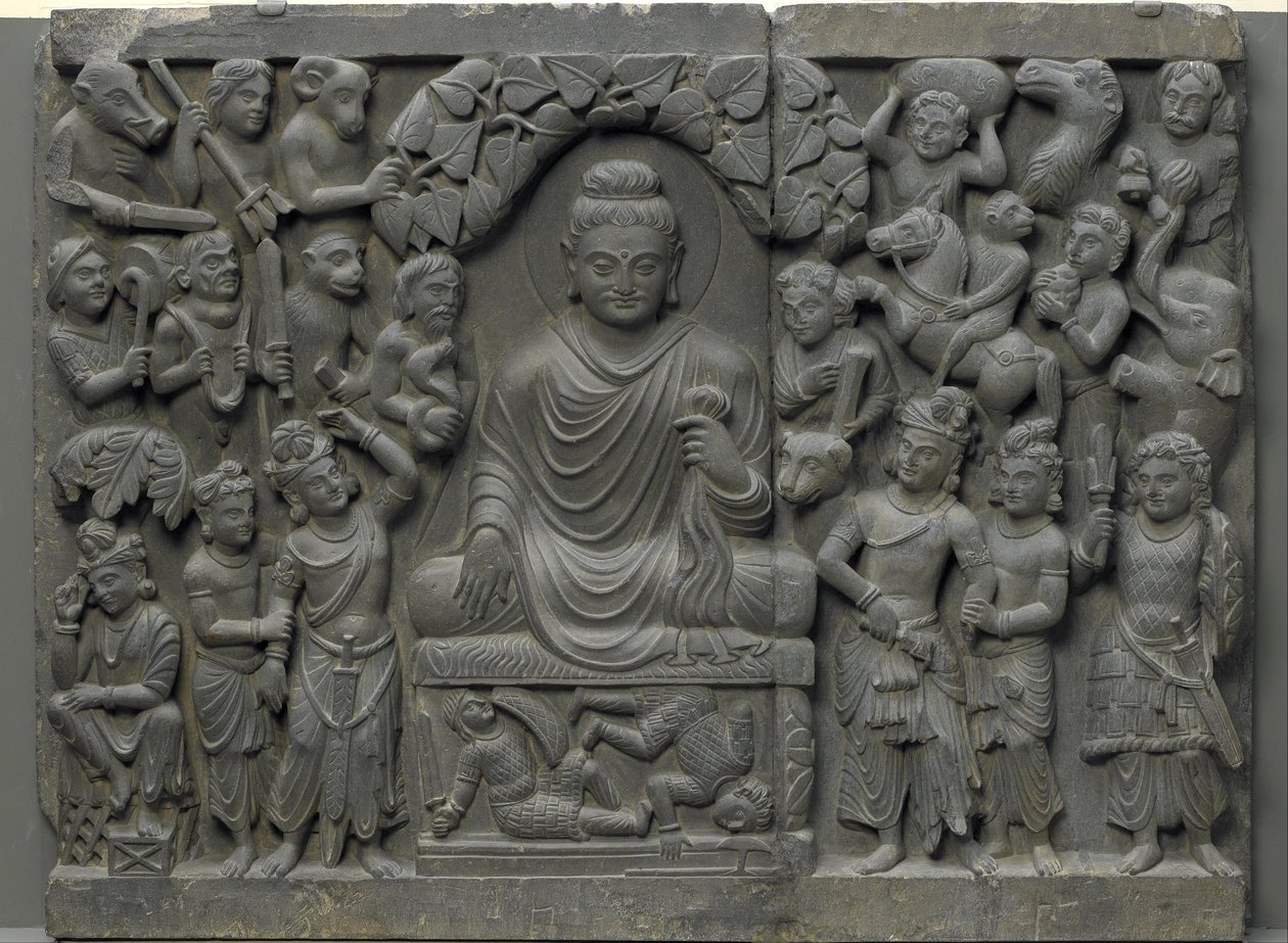 Déesse Bhadrakali vénérée par les dieux d