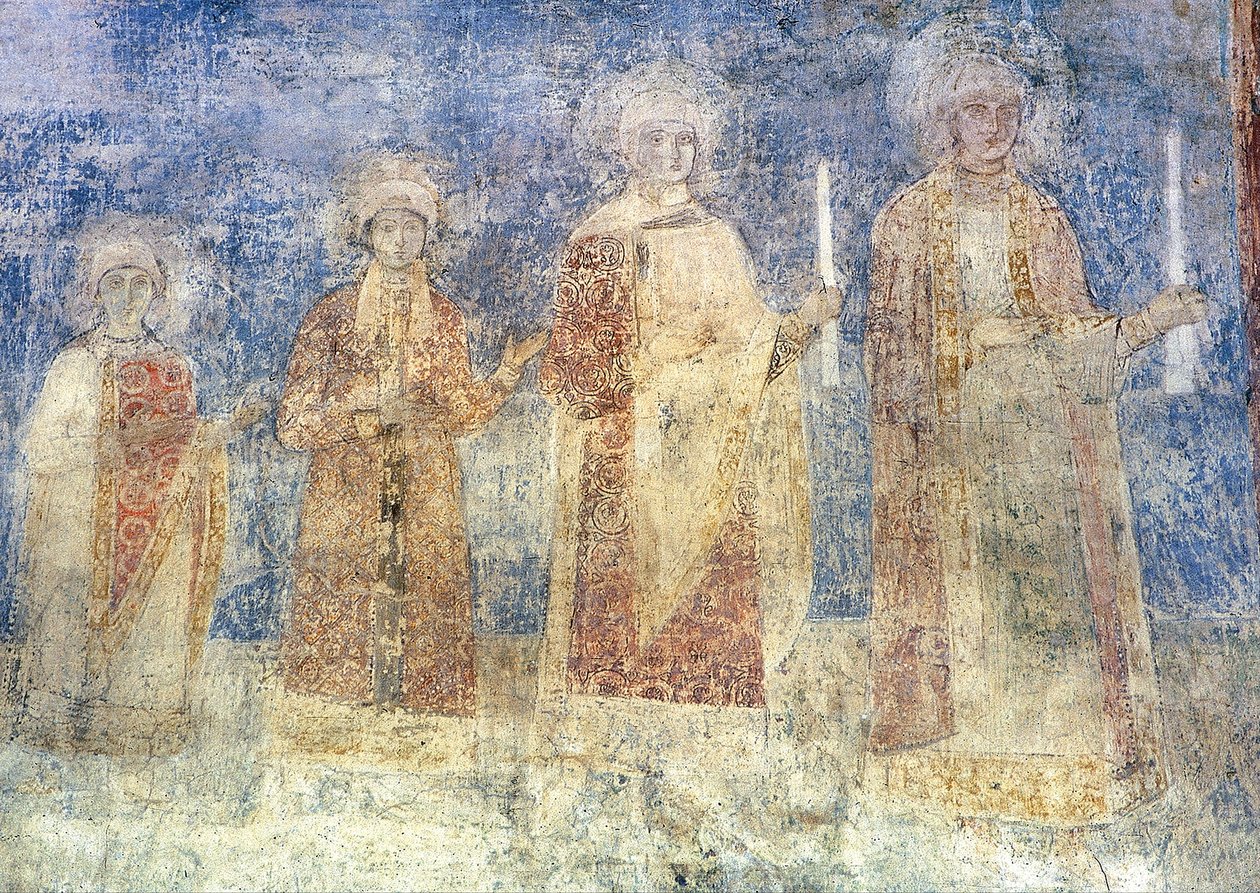 Portrait de groupe princier. Mur sud de la nef. - Unbekannt Unbekannt