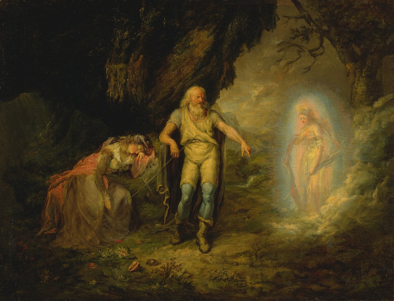 Prospero, Miranda et Ariel, de La Tempête - Unbekannt Unbekannt