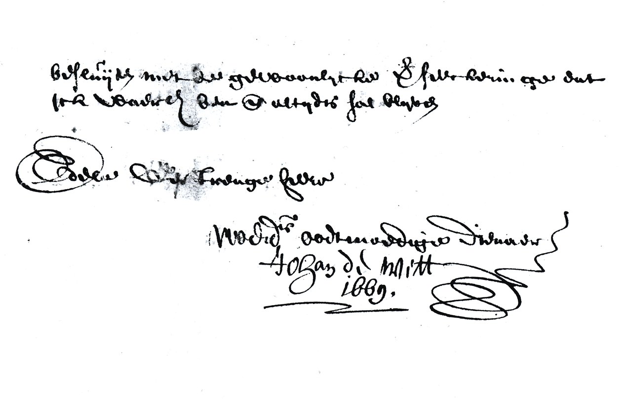 Signature de Johan de Witt (1625-72) - Unbekannt Unbekannt