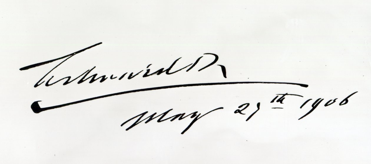 Signature du roi Édouard VII, 29 mai 1906 - Unbekannt Unbekannt