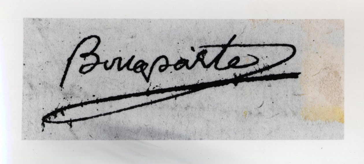 Signature de Napoléon Bonaparte (1769-1821) - Unbekannt Unbekannt