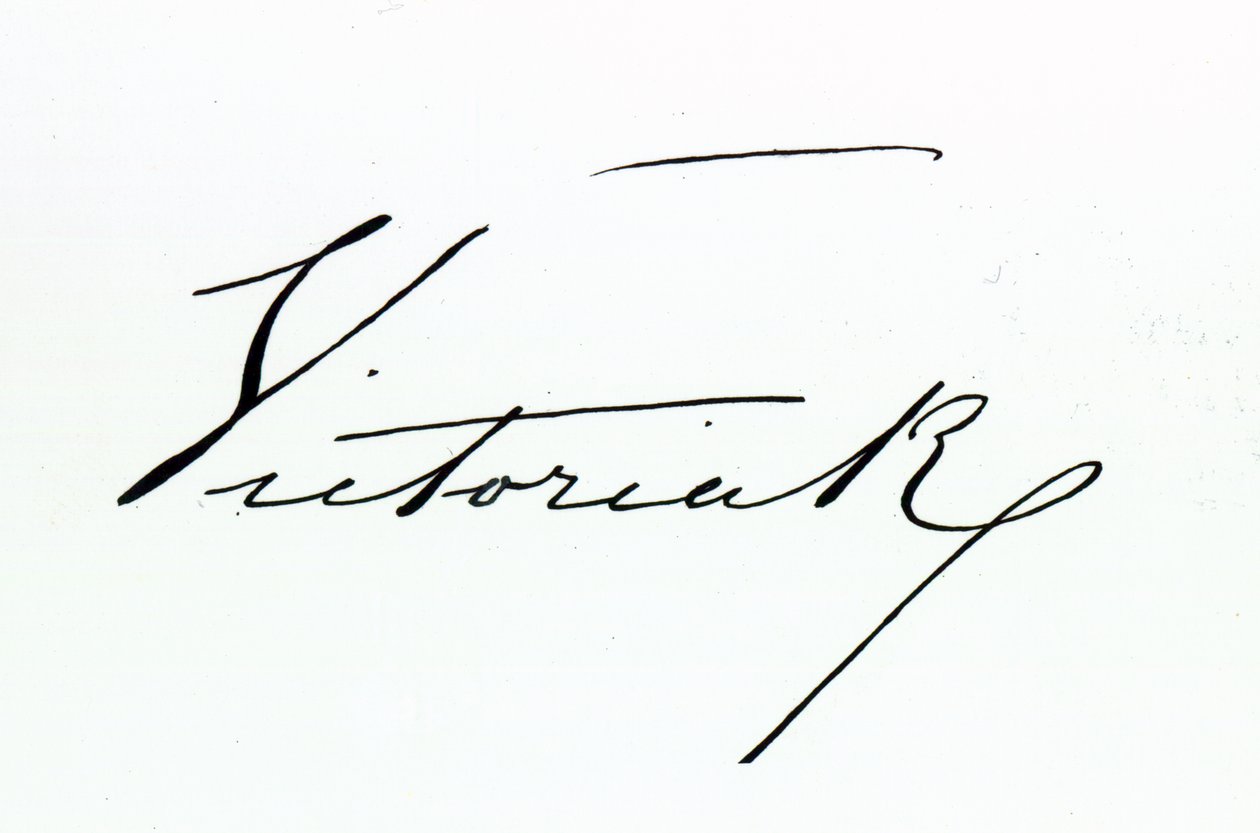 Signature de la reine Victoria - Unbekannt Unbekannt