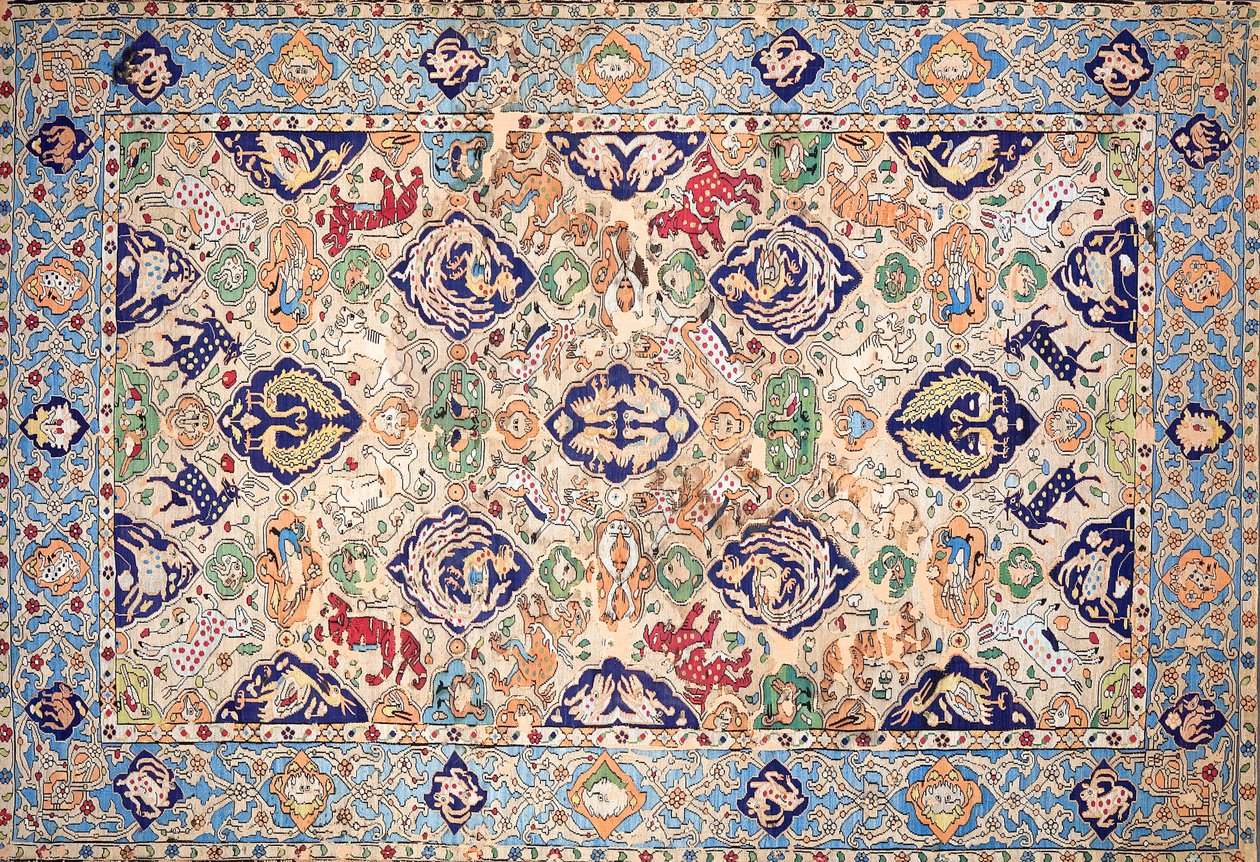 Inconnu, Iran - Tapisserie en soie - Unbekannt Unbekannt