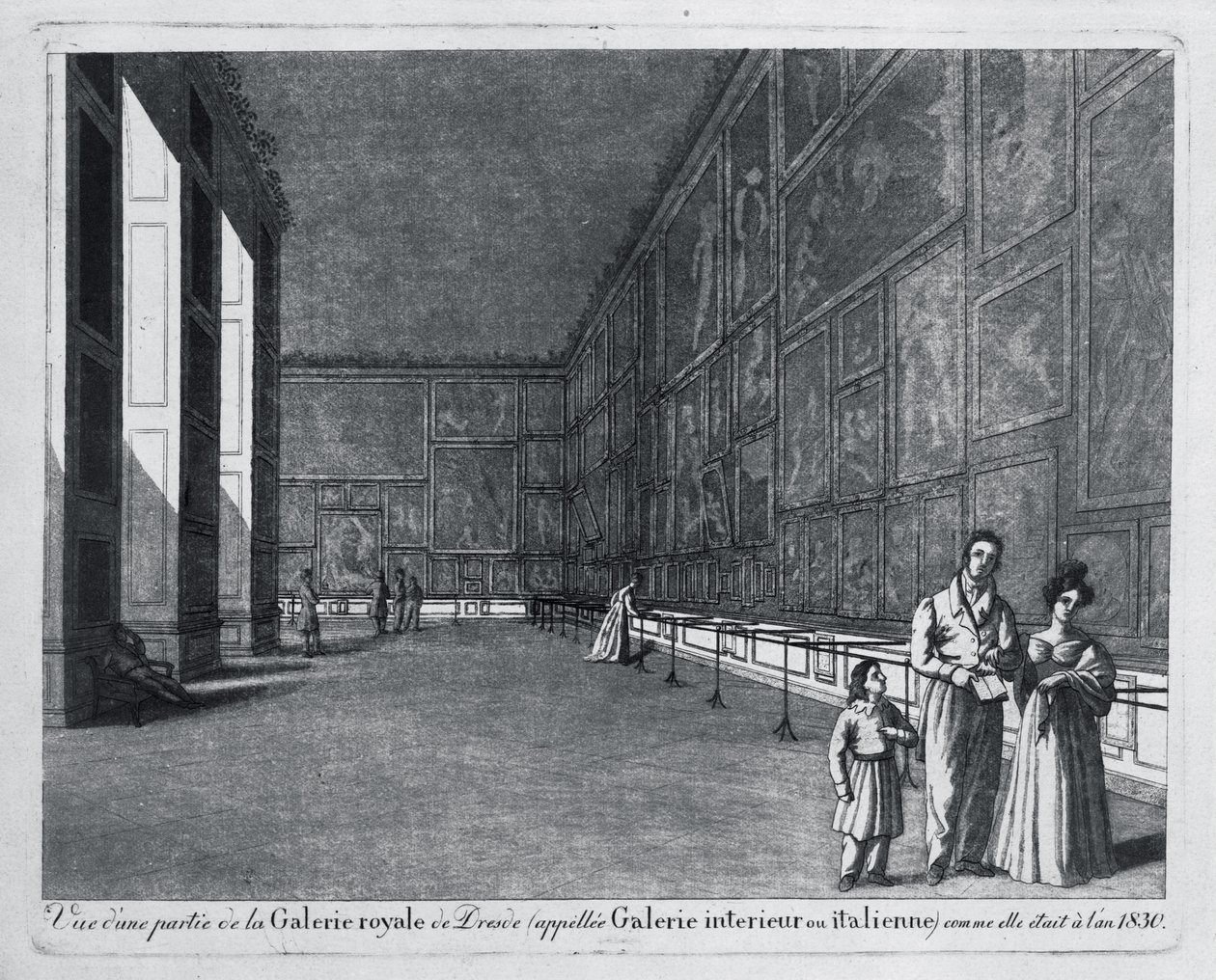 Vue de la galerie à l