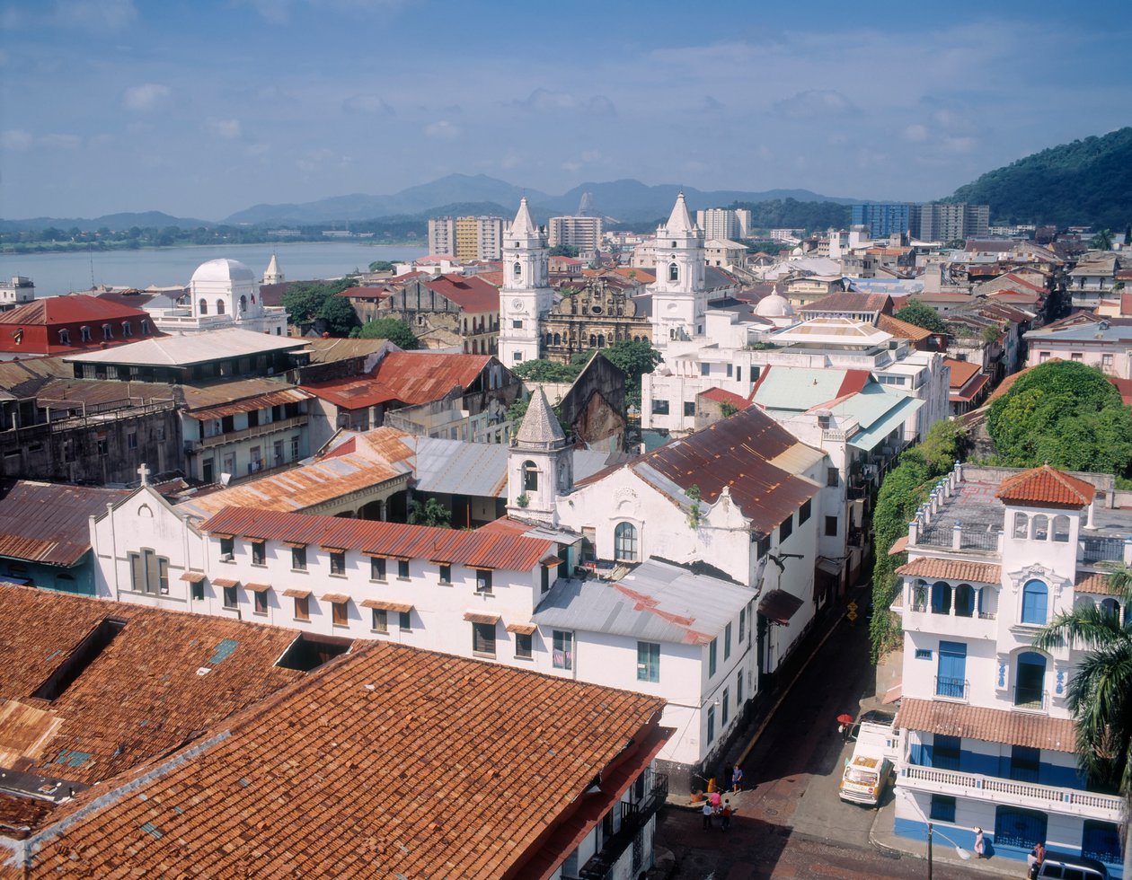 Vue sur la cathédrale dans le Casco Viejo - Unbekannt Unbekannt