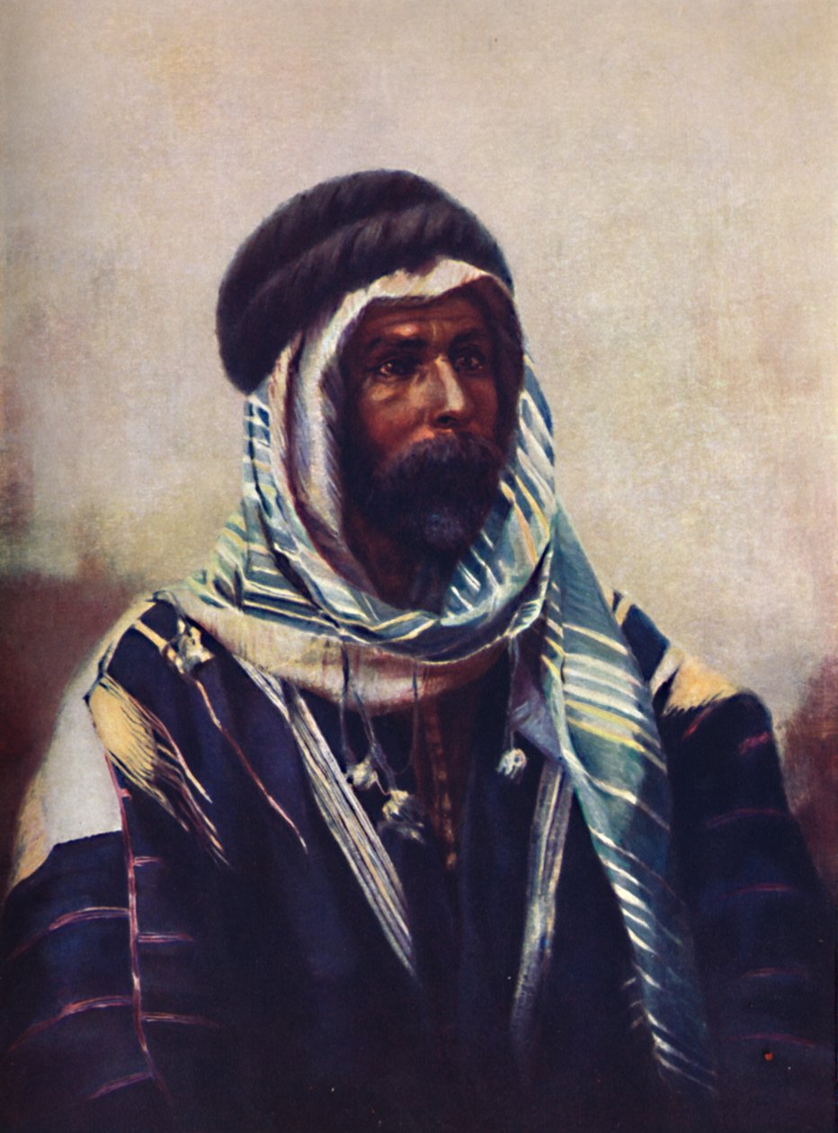 Un cheikh bédouin portant un burnous, 1902 - Unbekannt