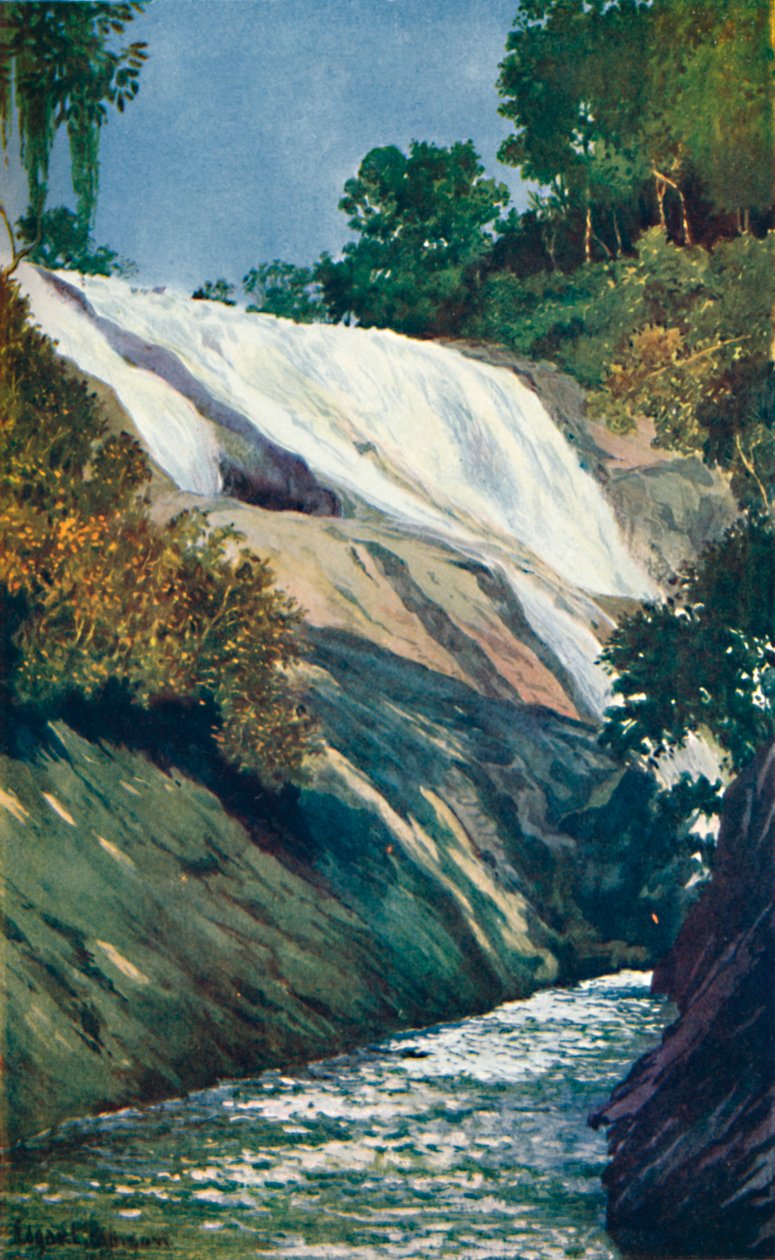Une Cascade à Tijuca, Rio, 1914 - Unbekannt