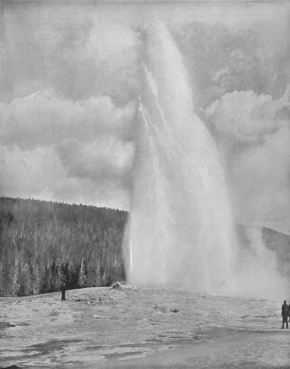 Un geyser dans le parc de Yellowstone, 19ème siècle - Unbekannt