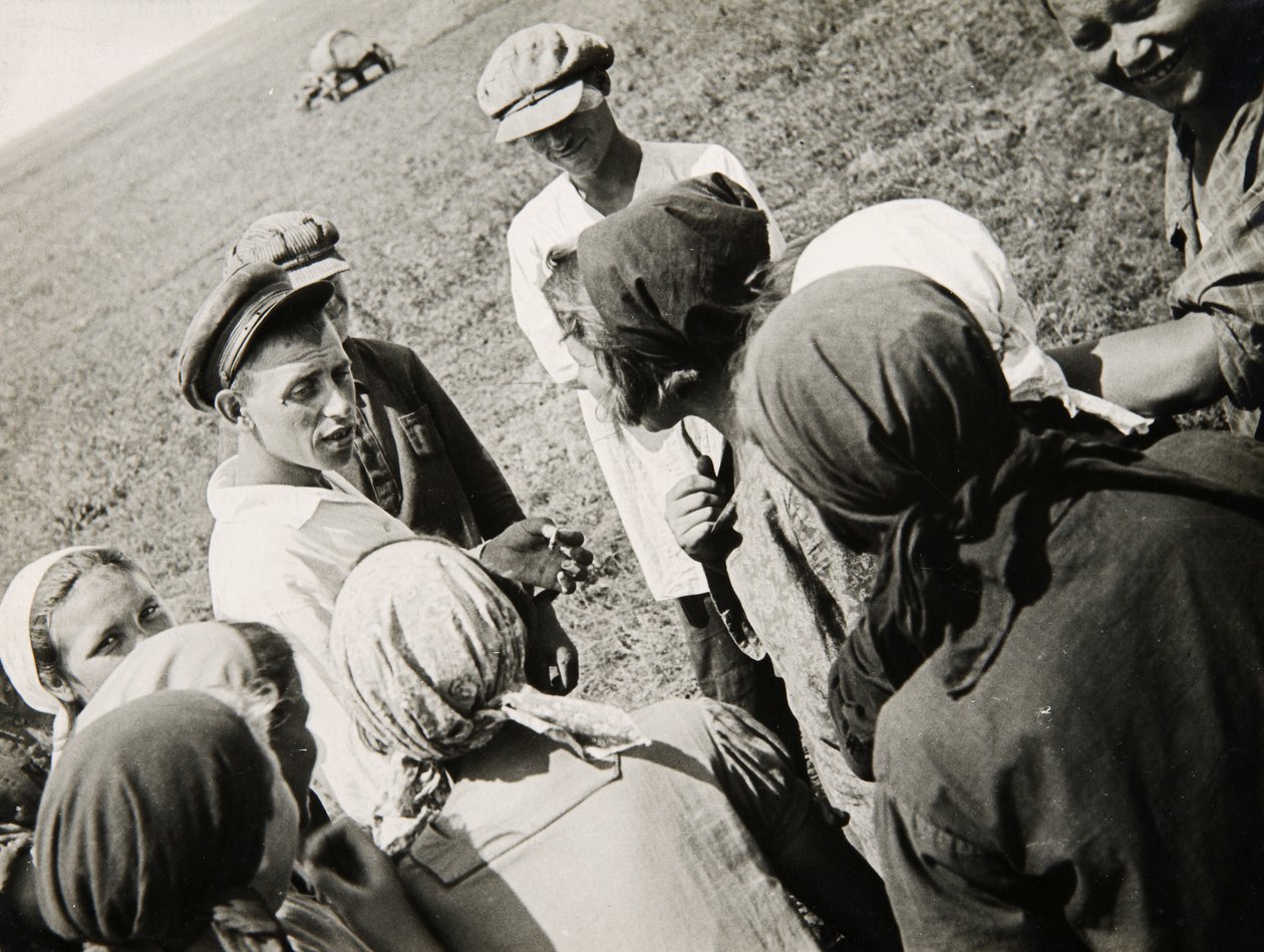 Une brigade de Kolkhoz en pause, URSS - Unbekannt