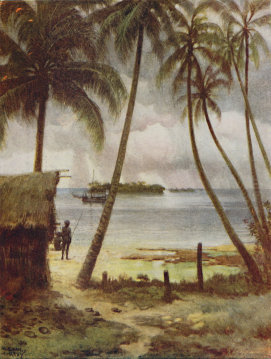 Une lagune, îles Salomon, 1923 - Unbekannt