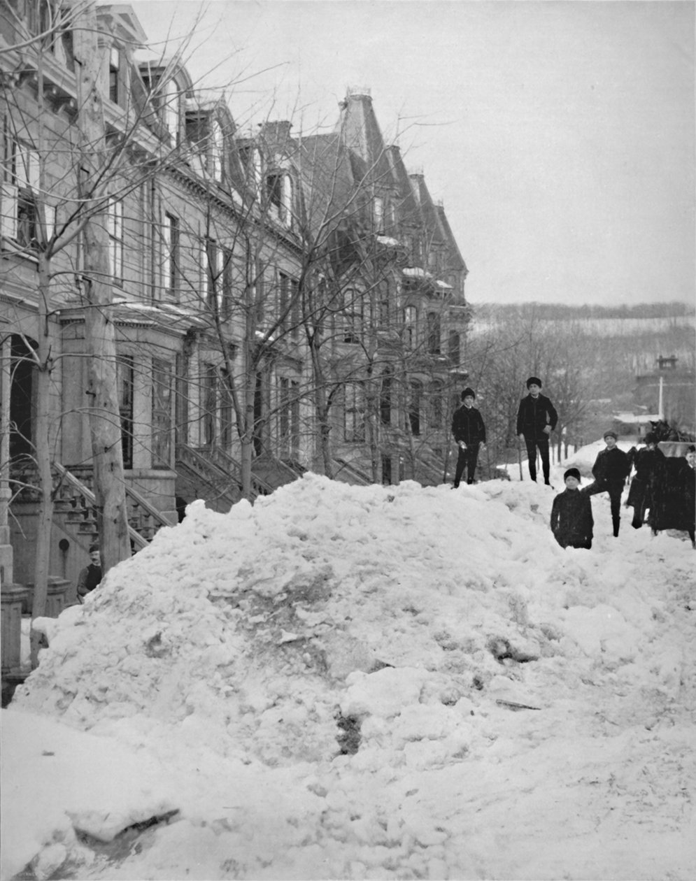 Une rue de Montréal en hiver - Unbekannt