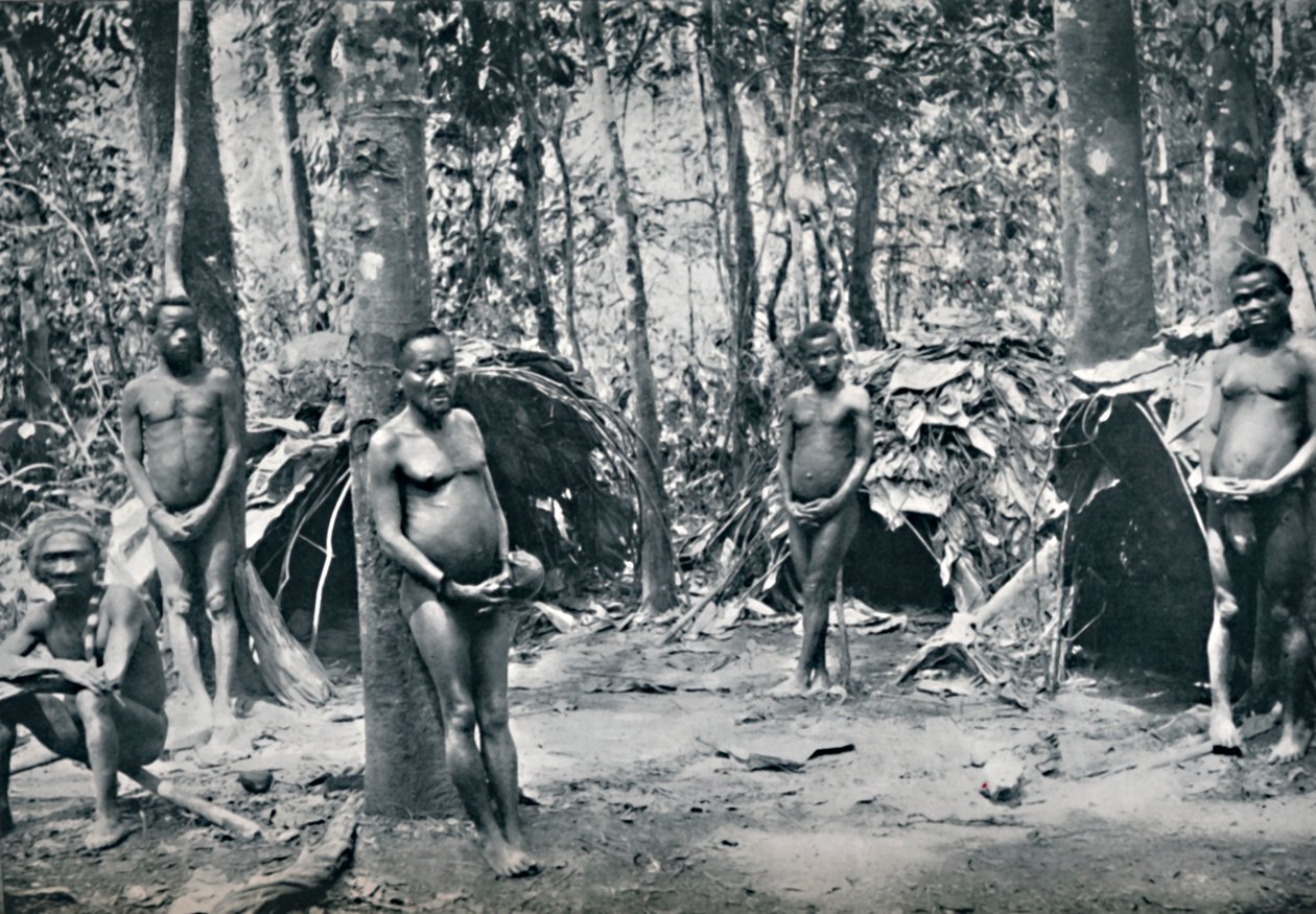 Un village pygmée, bassin du Congo nord-est, 1912 - Unbekannt