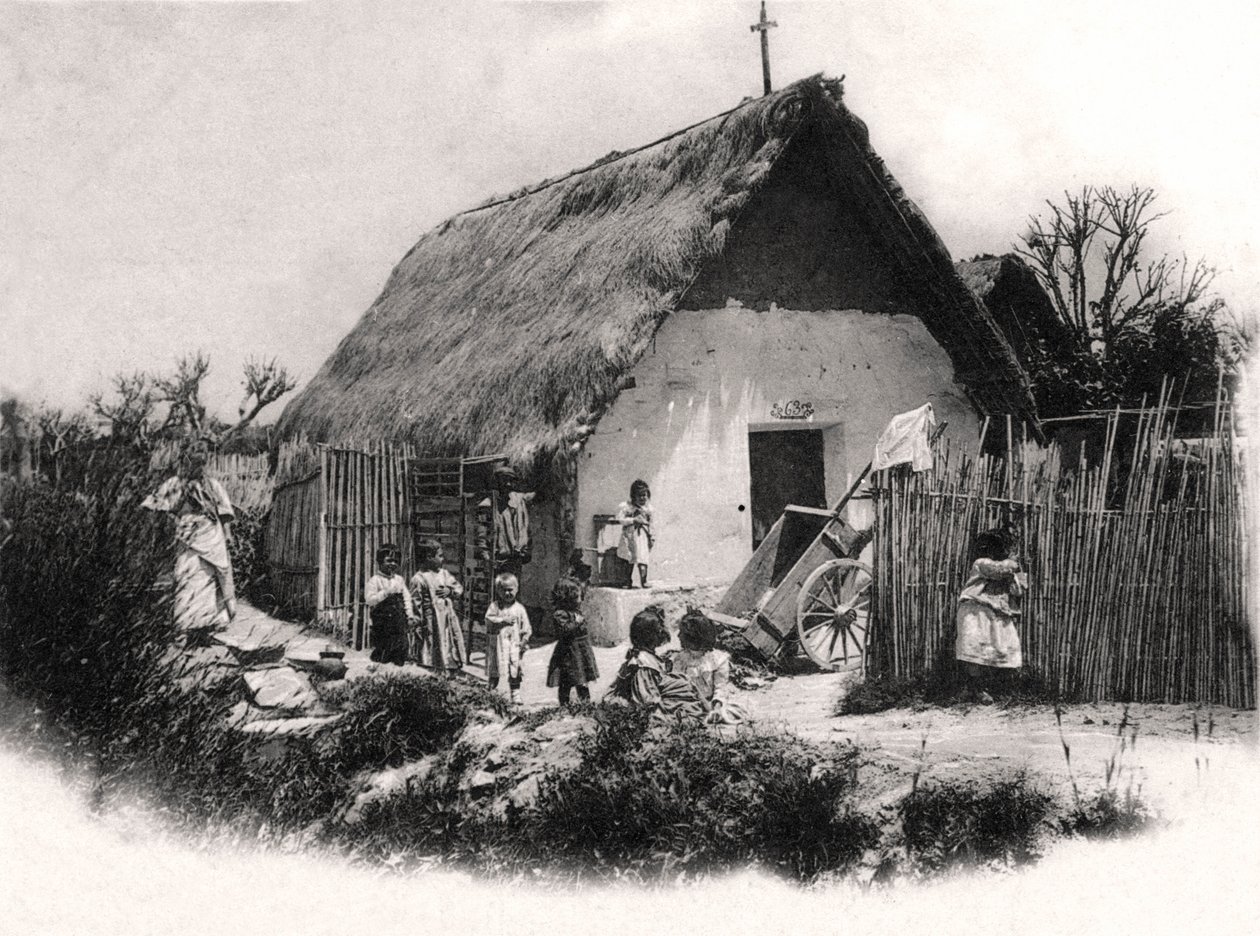 Une cabane sud-américaine, vers 1900 - Unbekannt