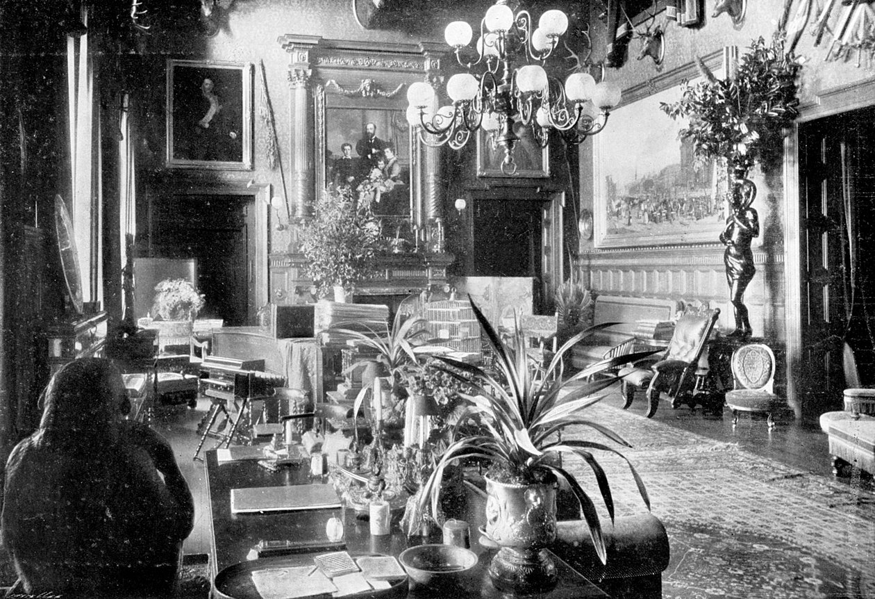 Un salon, Sandringham House, Norfolk, 1910 - Unbekannt