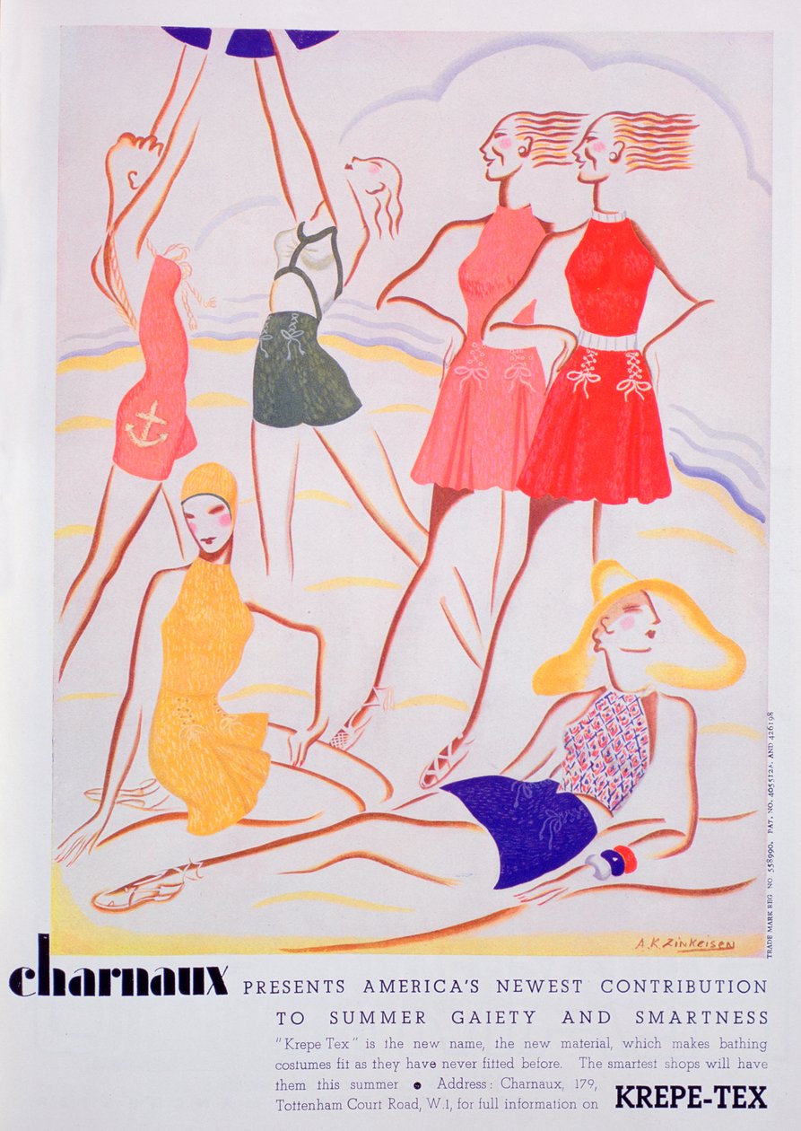 Publicité pour les maillots de bain Krepe-Tex, 1935 - Unbekannt