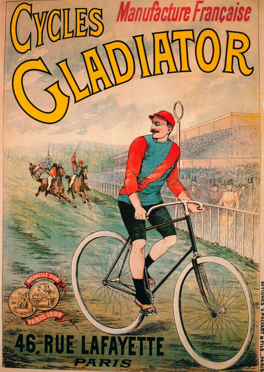 Publicité pour les bicyclettes Cycles Gladiator, vers 1900 - Unbekannt