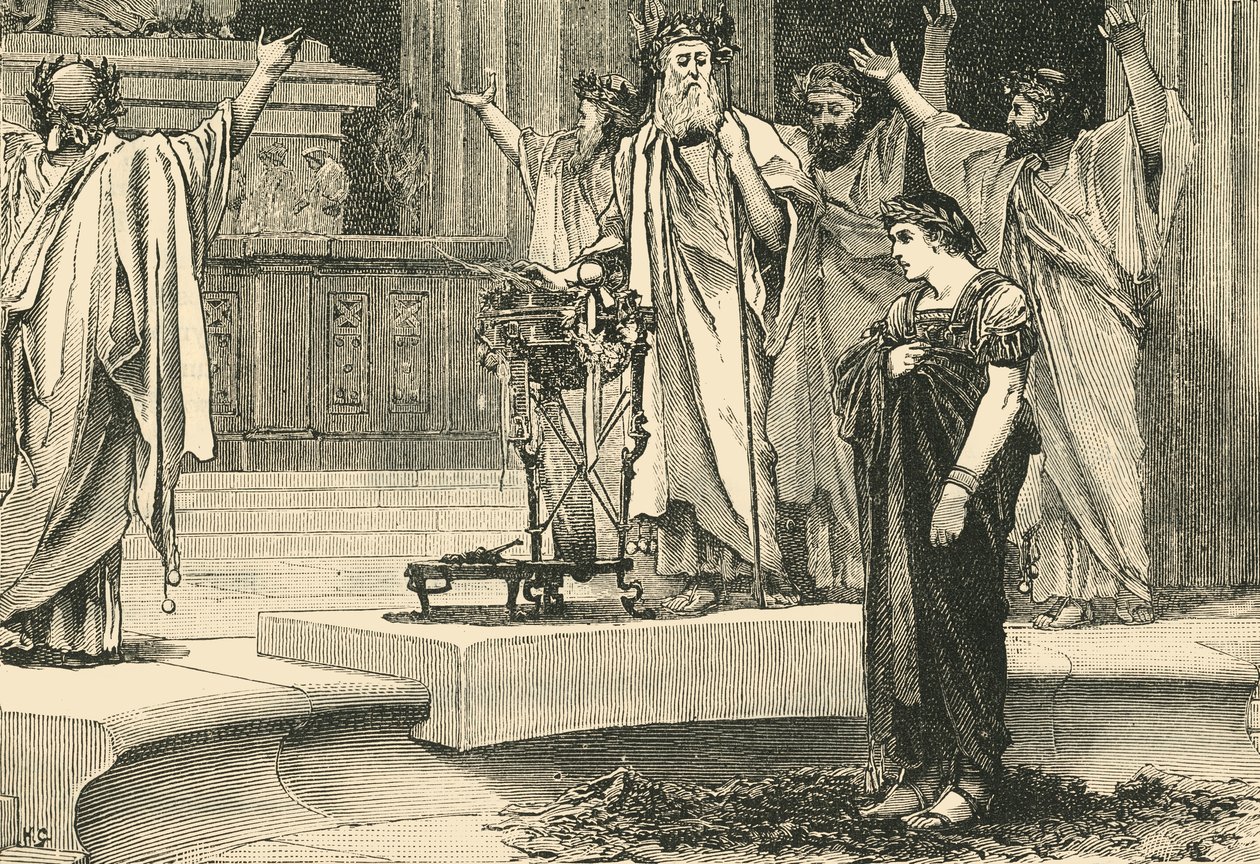 Alexandre au temple de Jupiter Ammon, 1890 - Unbekannt