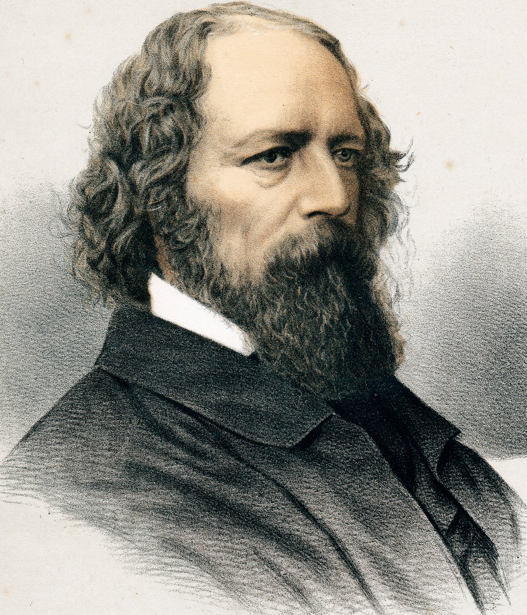 Alfred Tennyson, 1er baron Tennyson, poète anglais, vers 1880 - Unbekannt
