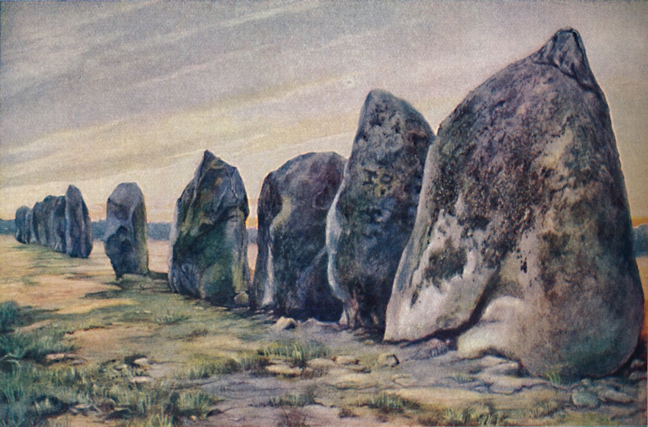 Alignements près de Carnac, Bretagne, France, vers 1920 - Unbekannt