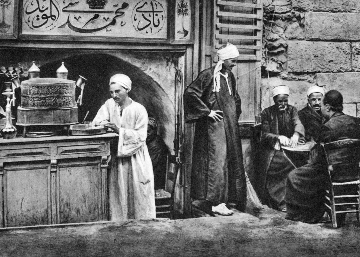 Une maison de café arabe, Le Caire, Égypte - Unbekannt