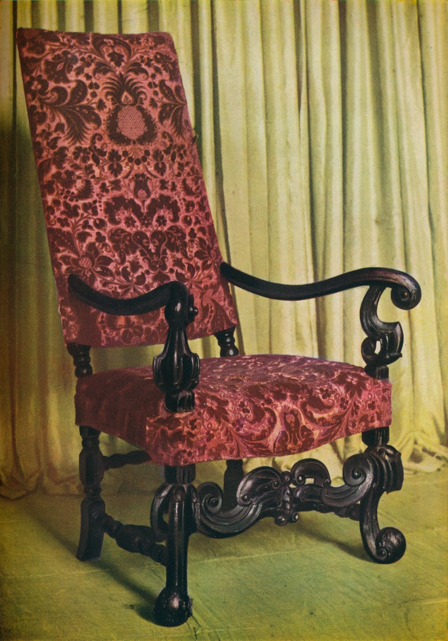 Un fauteuil rembourré, vers 1680 - Unbekannt