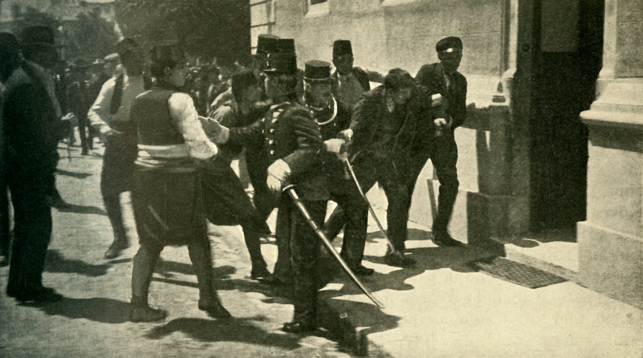 Arrestation de Gavrilo Princip...Sarajevo, 28 juin 1914 - Unbekannt