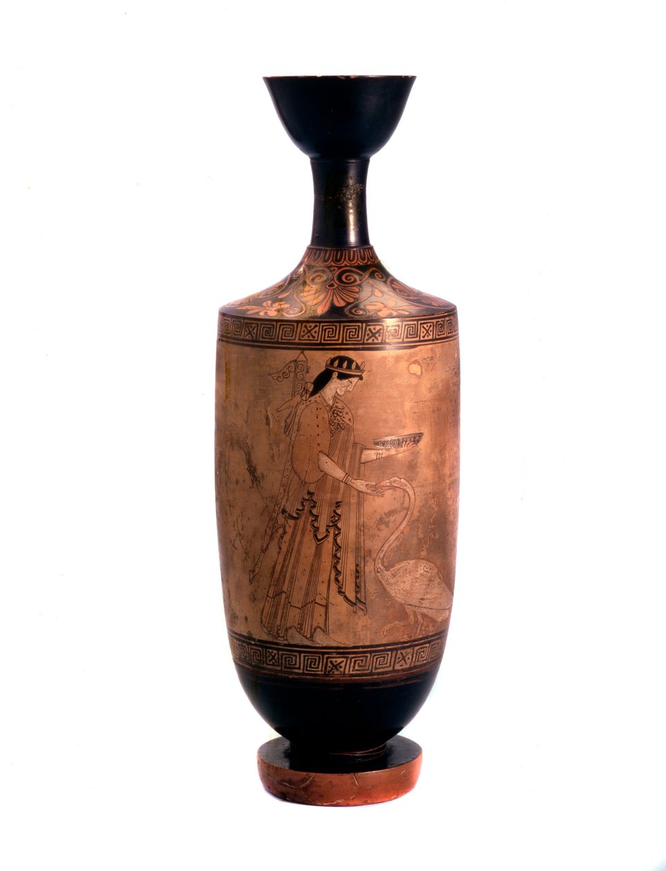 Artémis avec un cygne. Lekythos, fond blanc, vers 490 av. J.-C. - Unbekannt