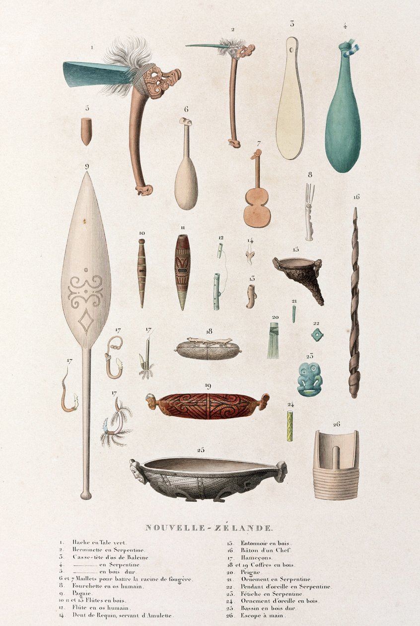 Artefacts de Nouvelle-Zélande - Unbekannt