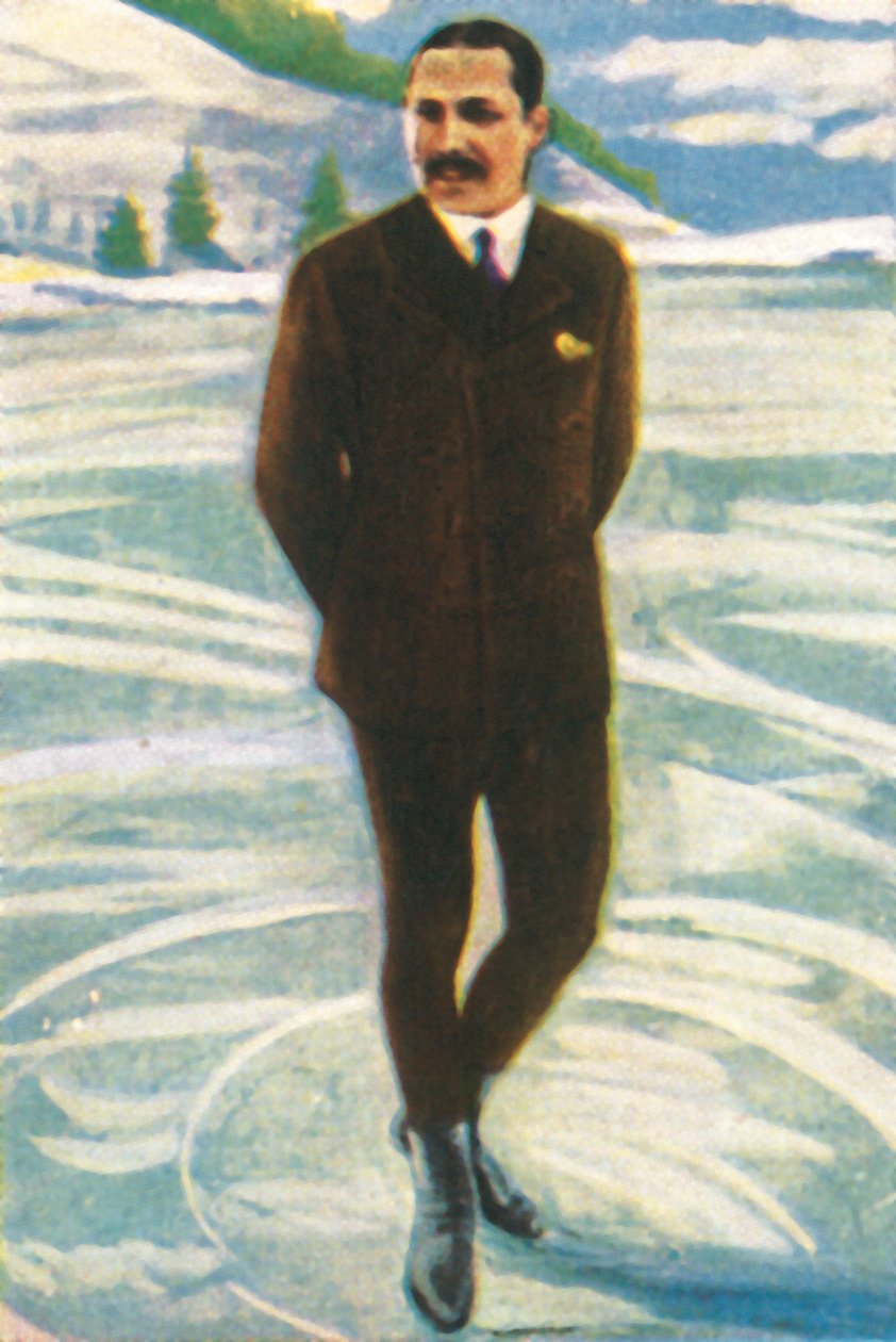 Patineur artistique autrichien Willi Böckl, 1928 - Unbekannt