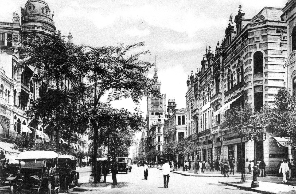Avenida Rio Branco, Rio de Janeiro, Brésil, vers 1920s - Unbekannt