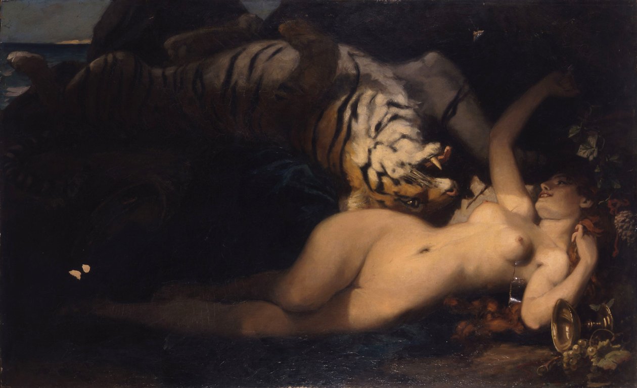Bacchante jouant avec un tigre - Unbekannt Unbekannt