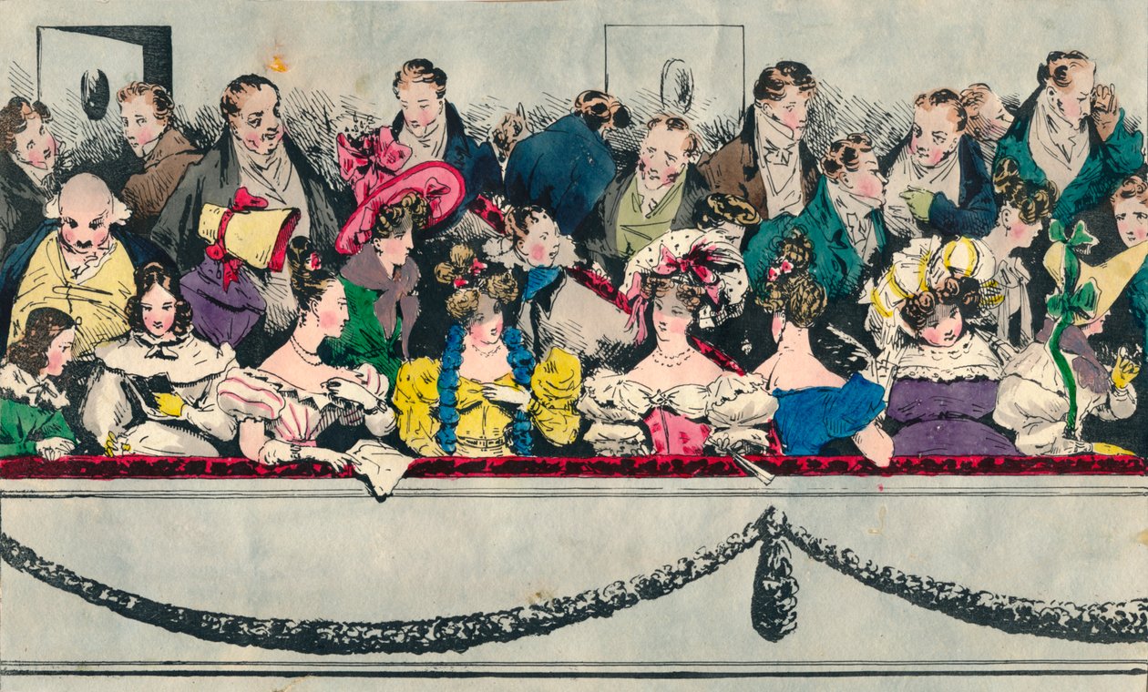 Balcon au théâtre, 19e siècle - Unbekannt
