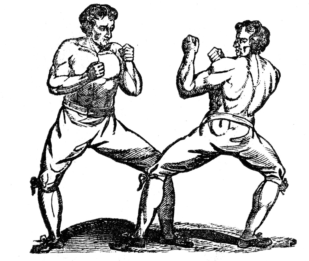 Boxe à mains nues, 18e siècle - Unbekannt