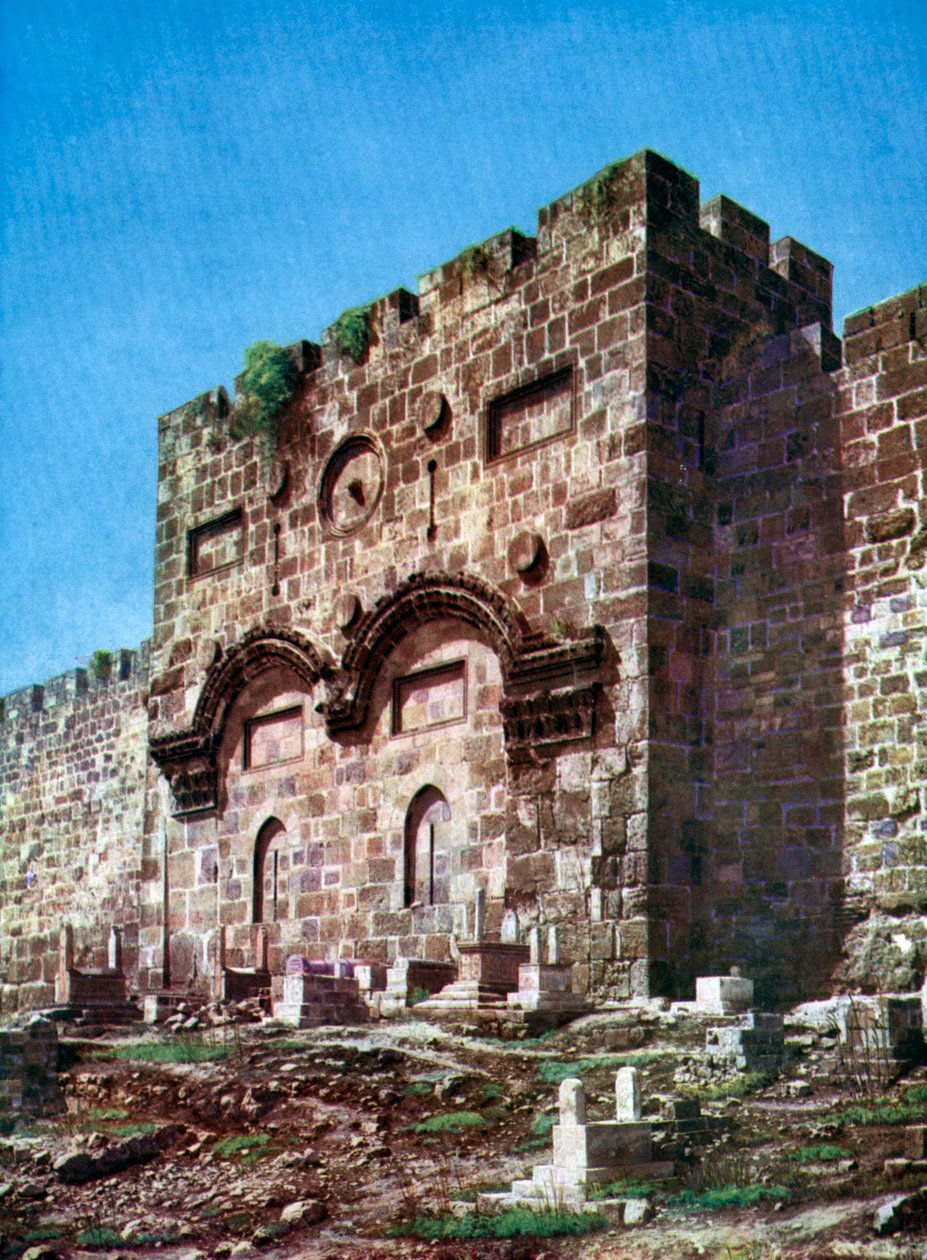 Remparts de Temple Hill, Jérusalem, Israël, 1933-1934 - Unbekannt