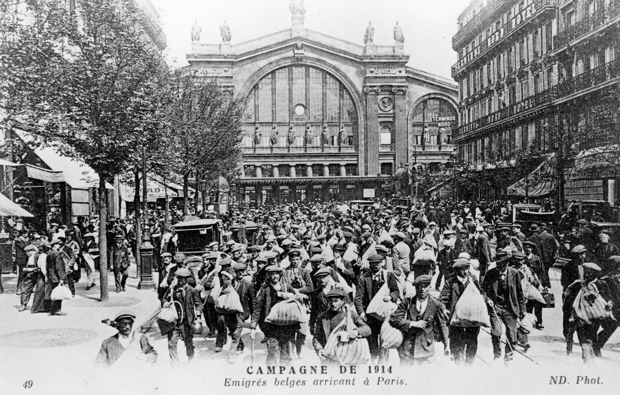 Les Belges arrivant à Paris, 1914 - Unbekannt