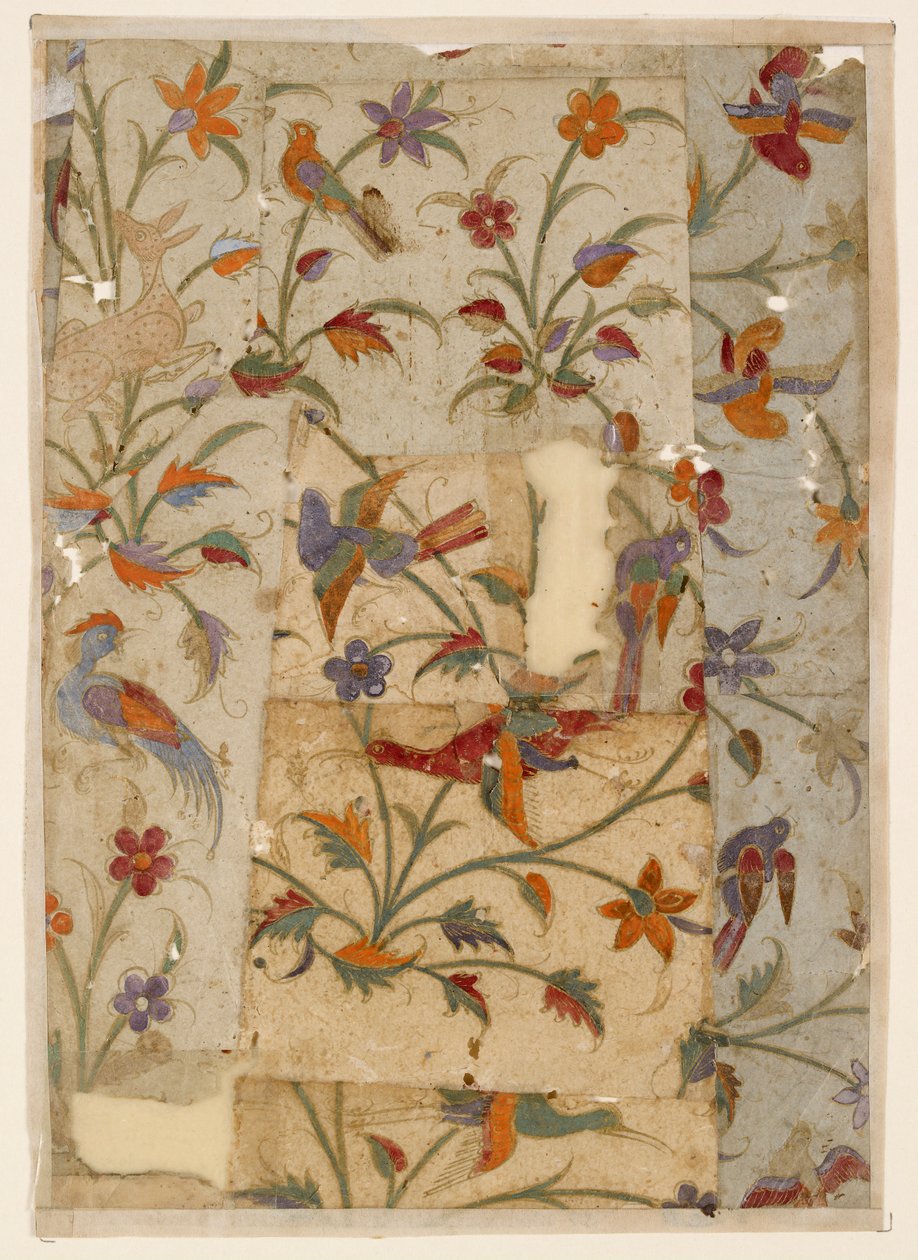 Oiseaux et fleurs, 17e siècle - Unbekannt