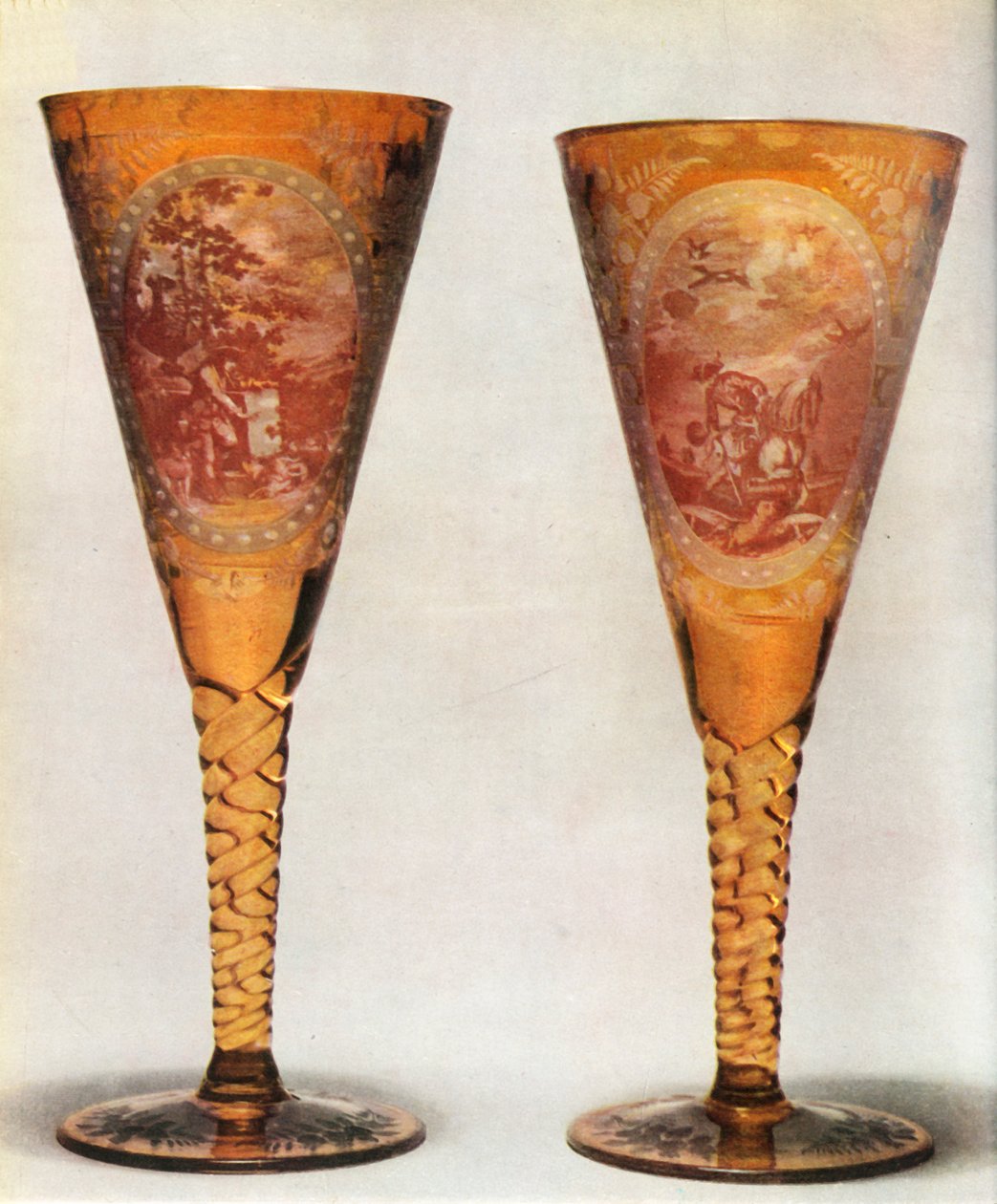 Verres bohèmes, 19ème siècle, 1948 - Unbekannt