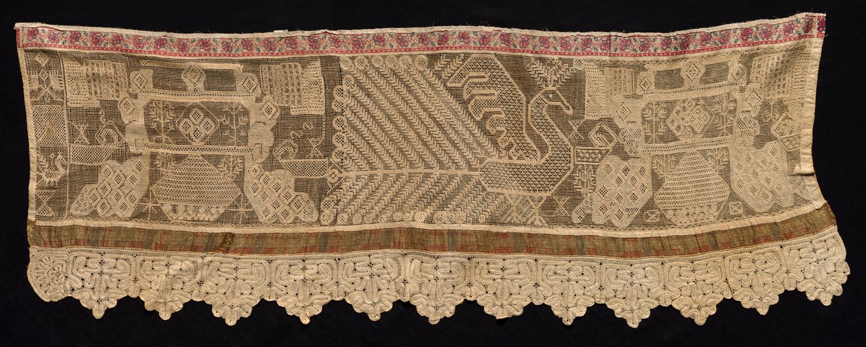 Bordure avec motif de paon, 18e-19e siècle - Unbekannt