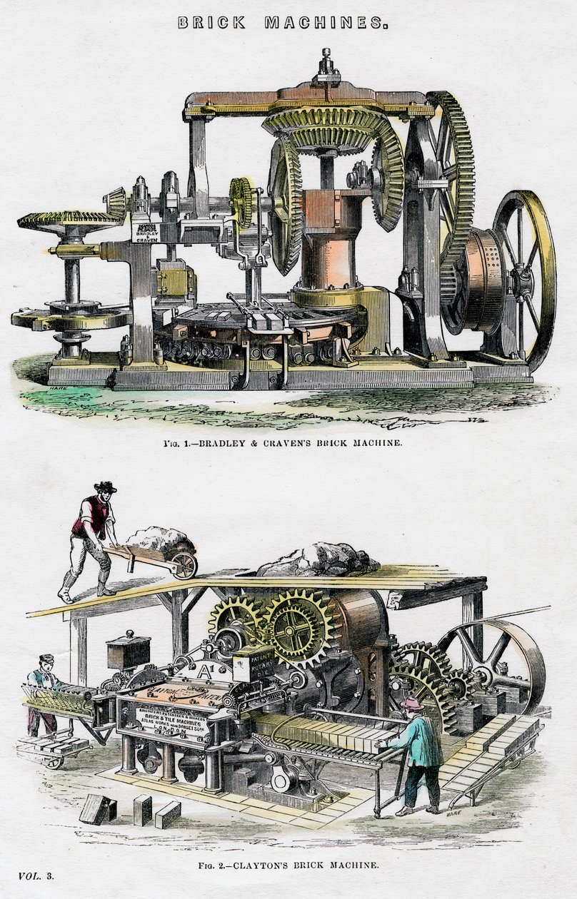 Machines à briques, XIXe siècle - Unbekannt