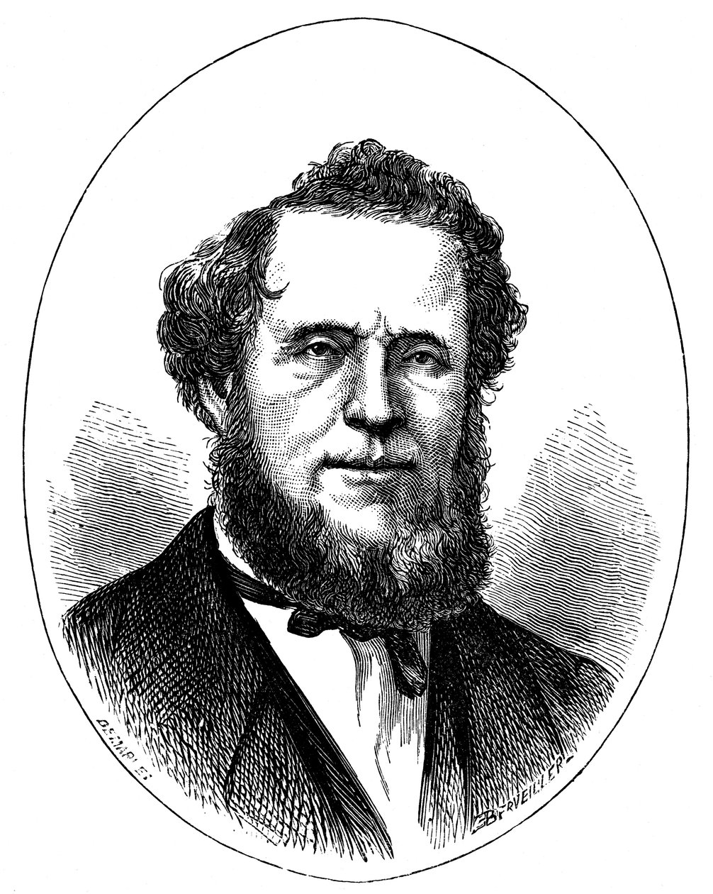 Brigham Young, leader mormon américain, vers 1870 - Unbekannt