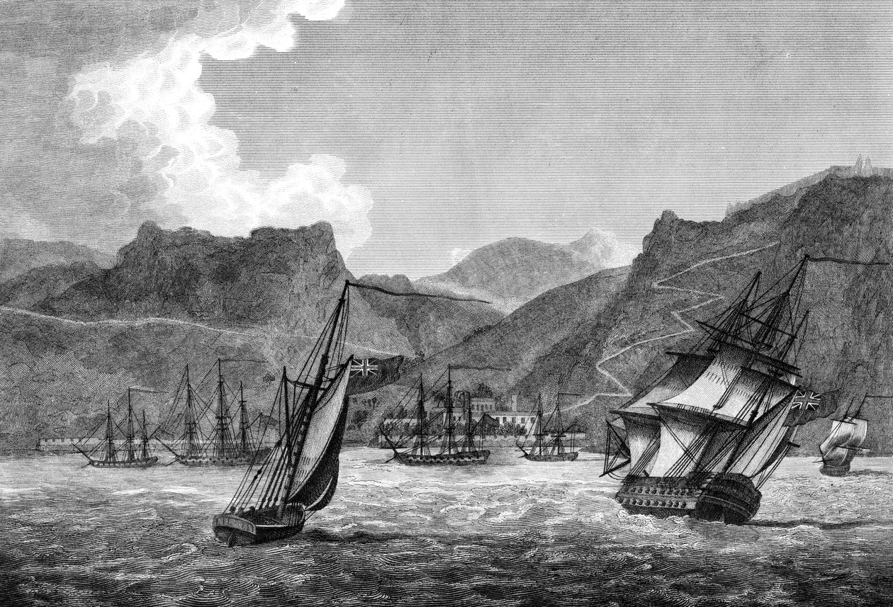 Navigation britannique au large de Sainte-Hélène, 1817 - Unbekannt