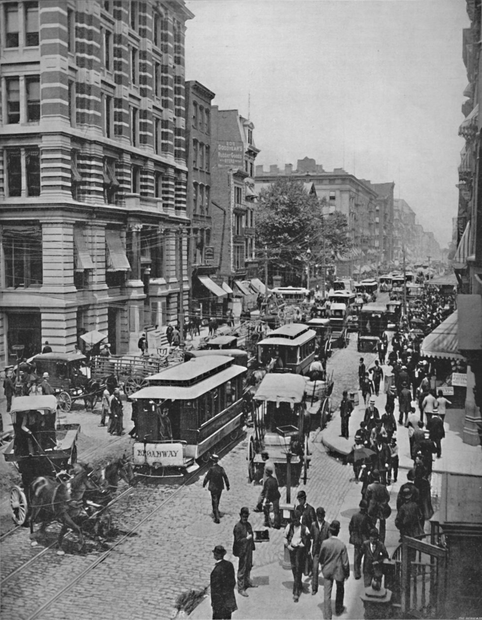 Broadway, New York, 19e siècle - Unbekannt