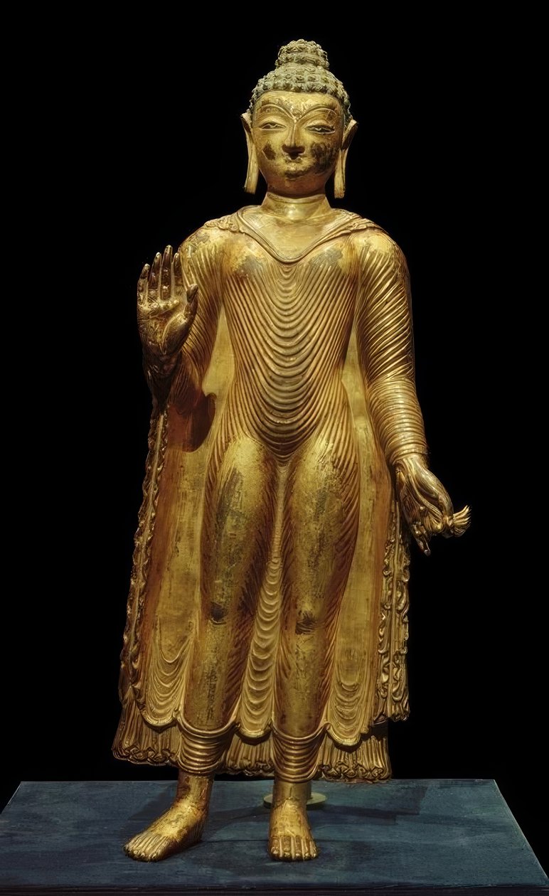 Bouddha Sakyamuni / Sculpture, 7e-8e s. - Unbekannt
