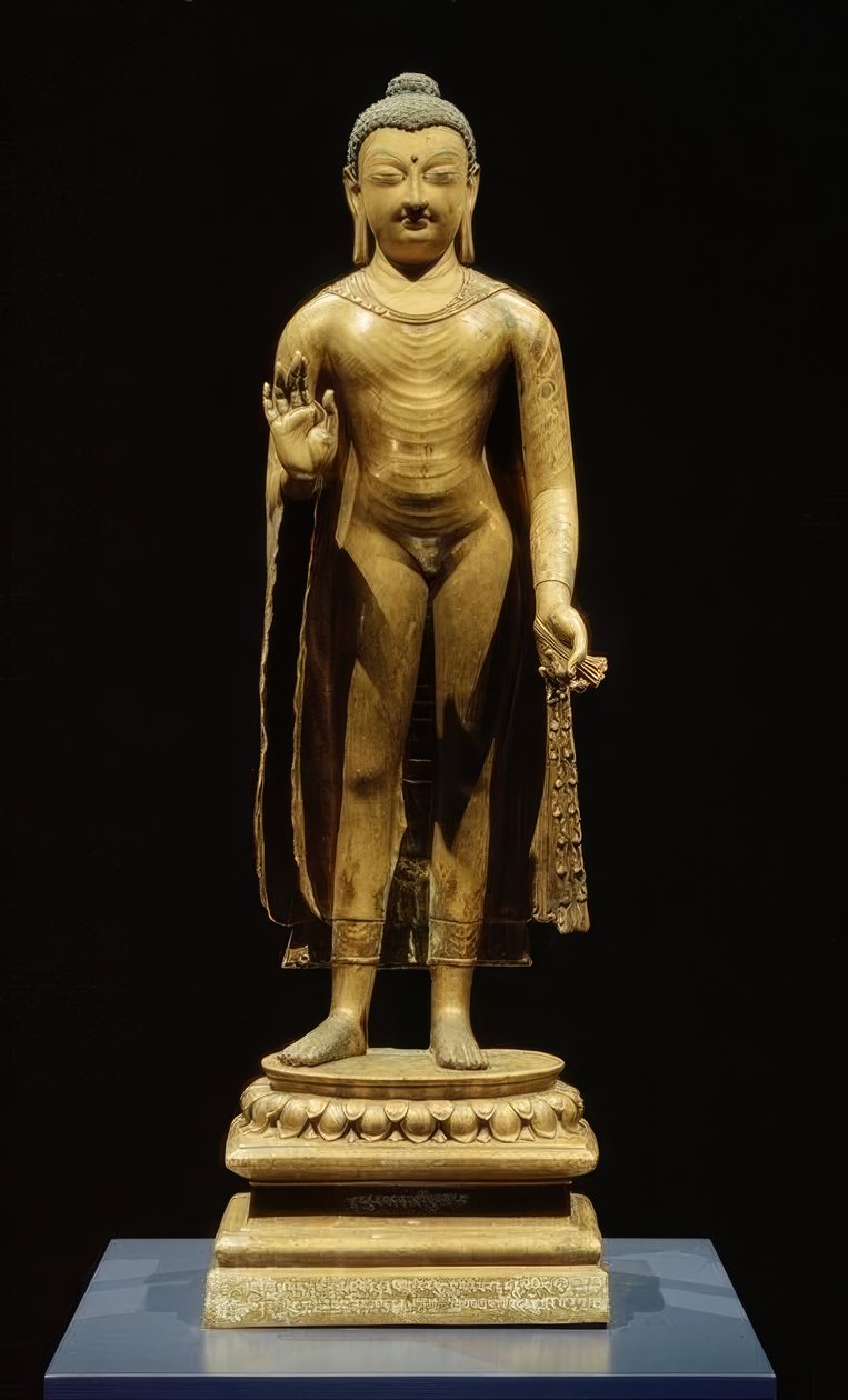Bouddha Sakyamuni / Sculpture, 7e s. - Unbekannt