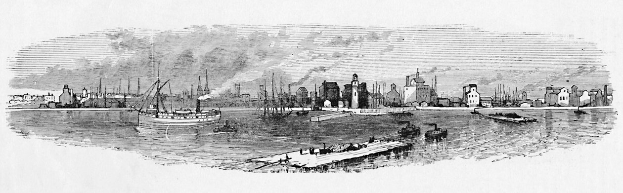 Port de Buffalo, depuis la jetée, 1883 - Unbekannt