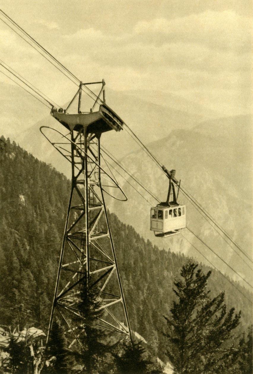 Téléphérique, montagnes du Rax, Basse-Autriche, vers 1935 - Unbekannt